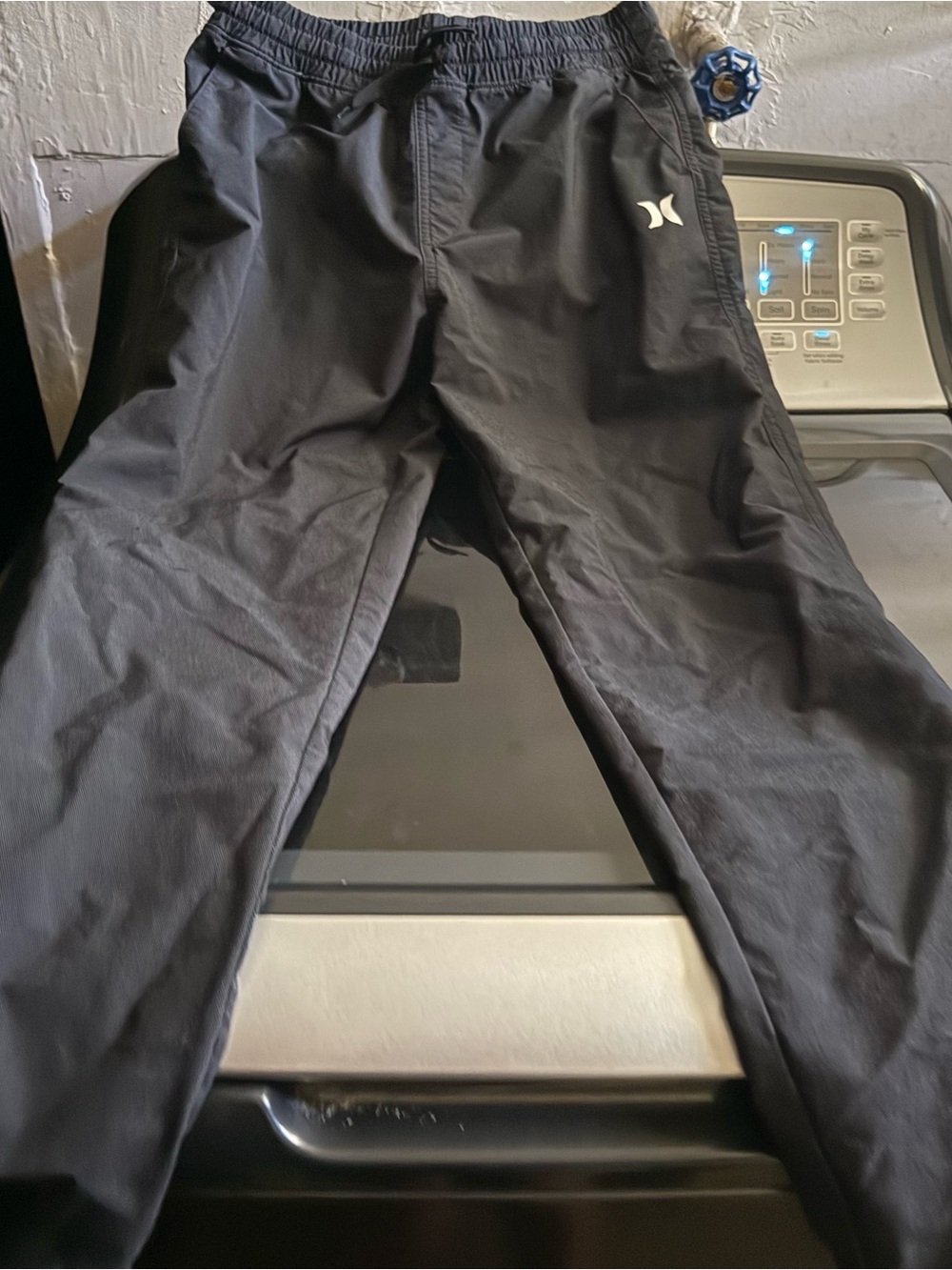 Hurley Black Kids Jogger Pants with Drawstring Waist